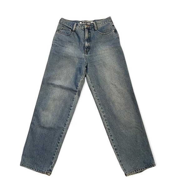 2/$30  Anchor Blue High Waisted Mom Jeans - Picture 1 of 6